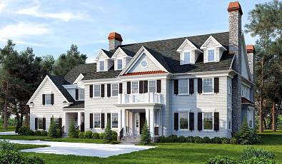 ELEGANT NEW CUSTOM BUILT COLONIAL